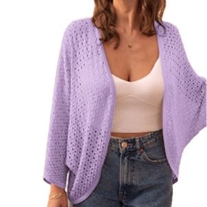 NWT Grace Karin Open Front Cardigan Women's Size‎ 2XL 3/4 Sleeve Batwing